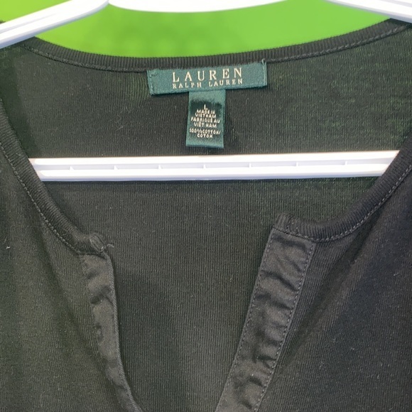 Ladies dark green  Lauren By Ralph Lauren Sweather like new condition size LG - Picture 4 of 5